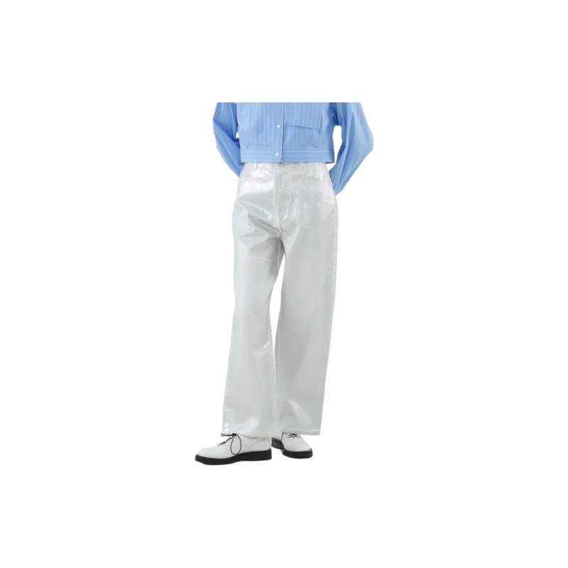 Beams Jeans Women's White-2