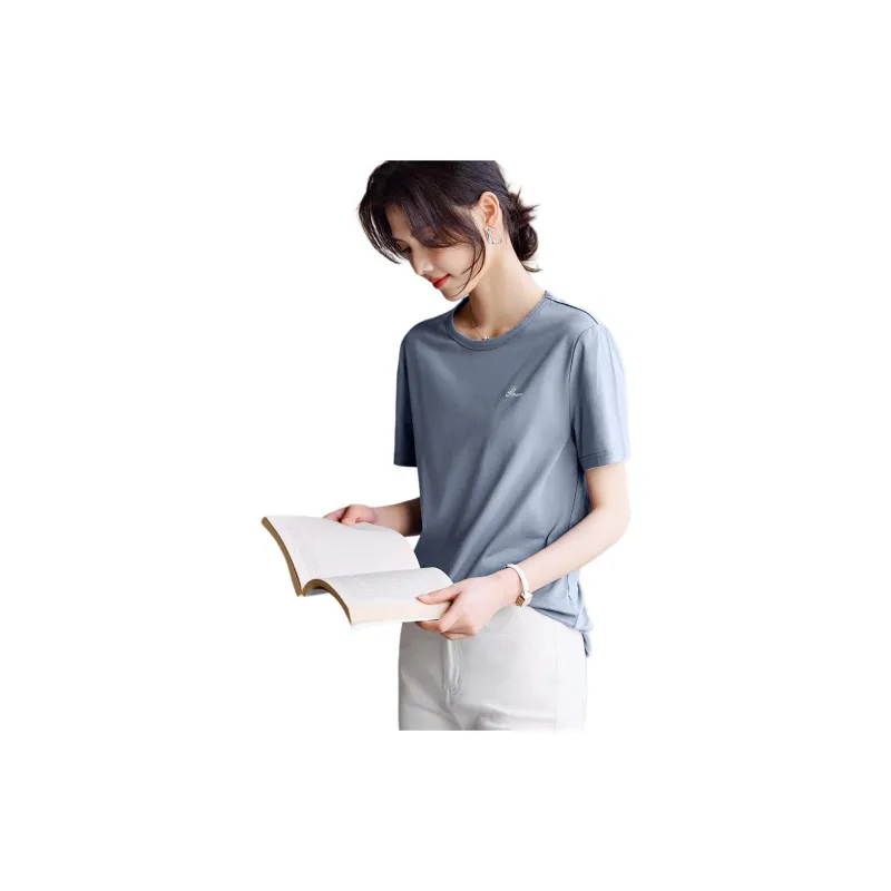 XWI T Shirts Women's Haze Blue-1