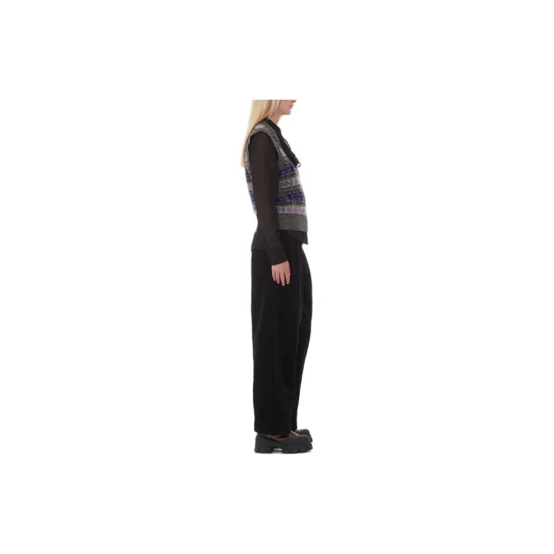 GANNI Casual Pants Women's Black-3