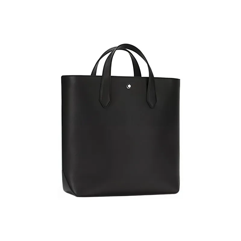 MONTBLANC Grain Calfskin Tote Bag, Shopping Bag, Shoulder Bag, Handbag Men's Black-2