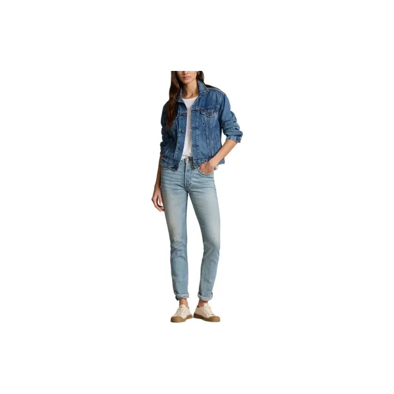 Polo Ralph Lauren Denim Jacket Women's Dark Blue-1