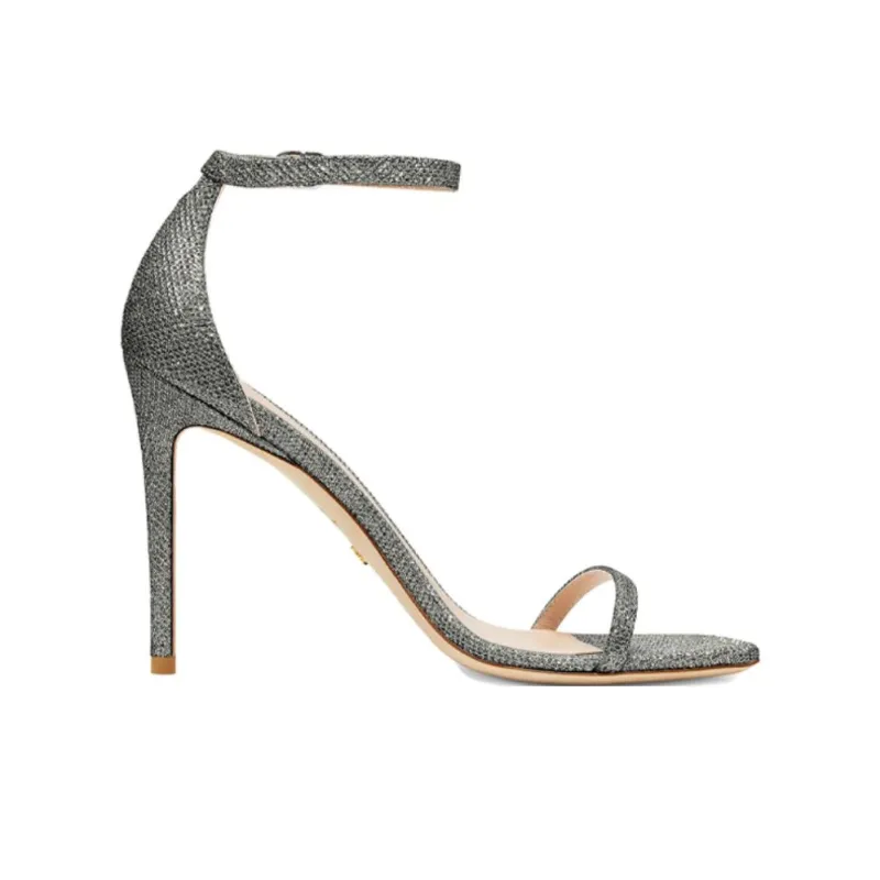 stuart weitzman Nudistsong 110mm Glitter Sandals-1