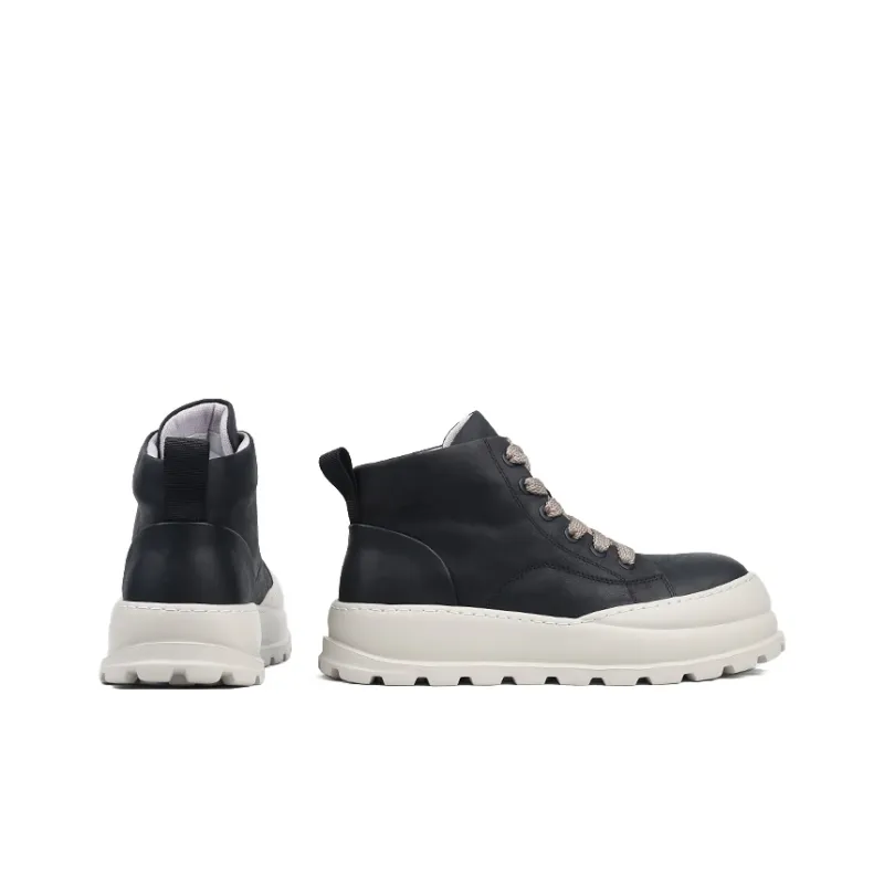 Tide Attack High Top Casual Shoes Men's Black-2