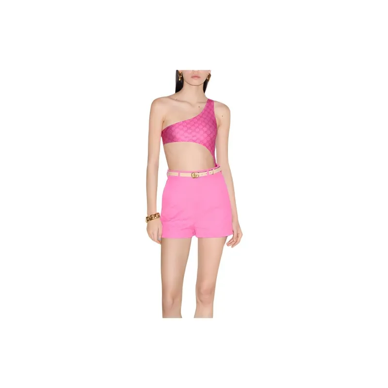GUCCI Gg Stretch Jersey Swimsuit Pink-4