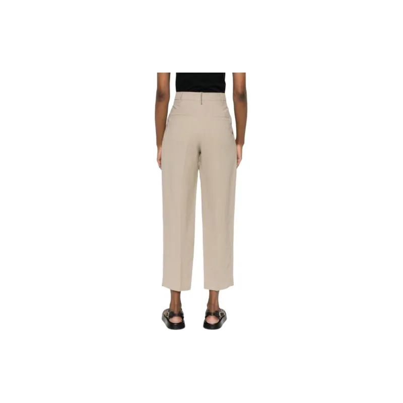 Brunello Cucinelli Cropped Tapered Trousers-2