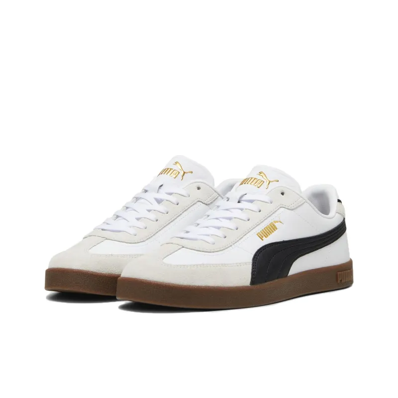 PUMA Club Slip Resistant Shock Absorbers With Abrasion Resistant Properties Low Top Skateboard Shoes Men's White-2