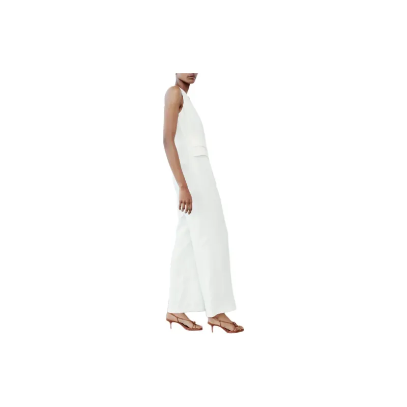 ZARA Jumpsuits Women's White-4