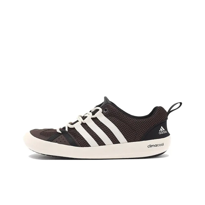 Adidas Anti-Slip Wear-Resistant Low-Top Outdoor Shoes Unisex Brown-0