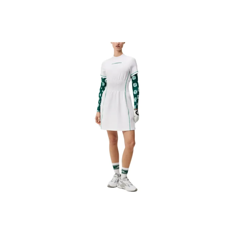 J.Lindeberg Krystal Dress Short Sleeved Dress Women's White-1