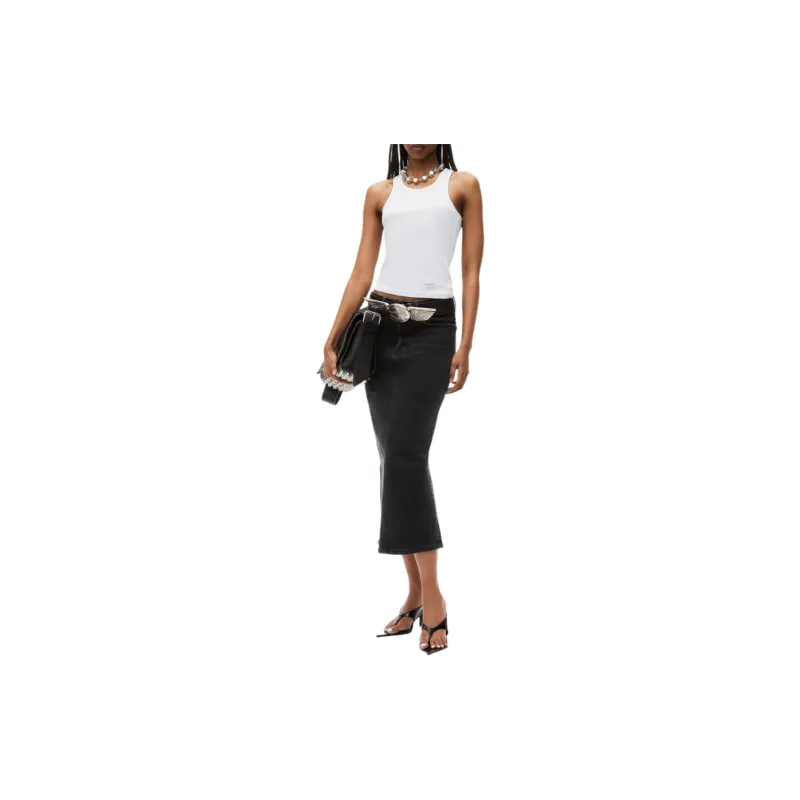 Alexander Wang Denim Midi Skirt-1