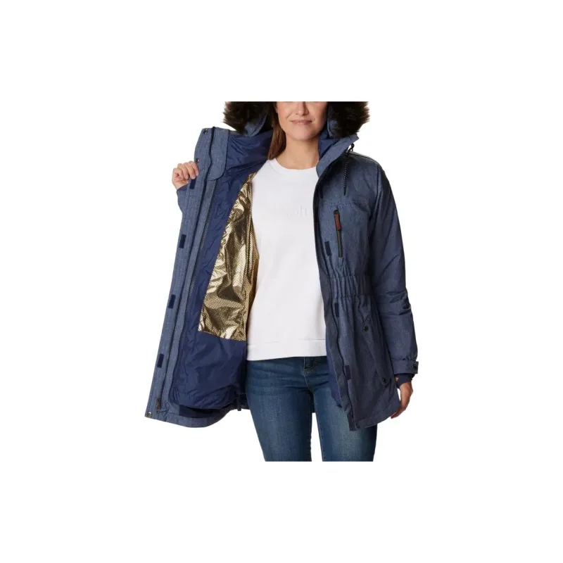 Columbia Payton Pass Windbreaker Jackets Women's Blue-6