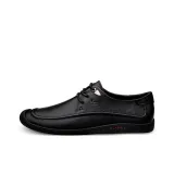 Black[Leather Shoe Size: Athletic Shoes 41 = Size 40 in This Model]