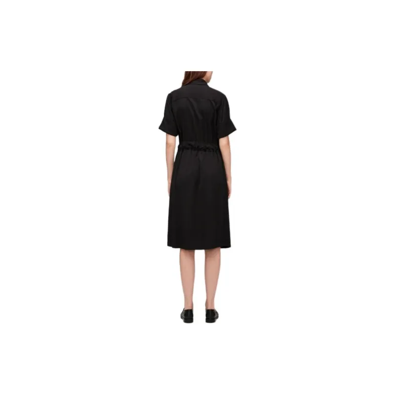 Tommy Hilfiger SMD AF FLUID UTLTY MIDI SS DRE Short Sleeved Dresses Women's Black-3