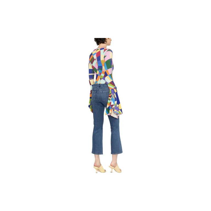 FRAME Le Mid Rise Cropped Jeans-1