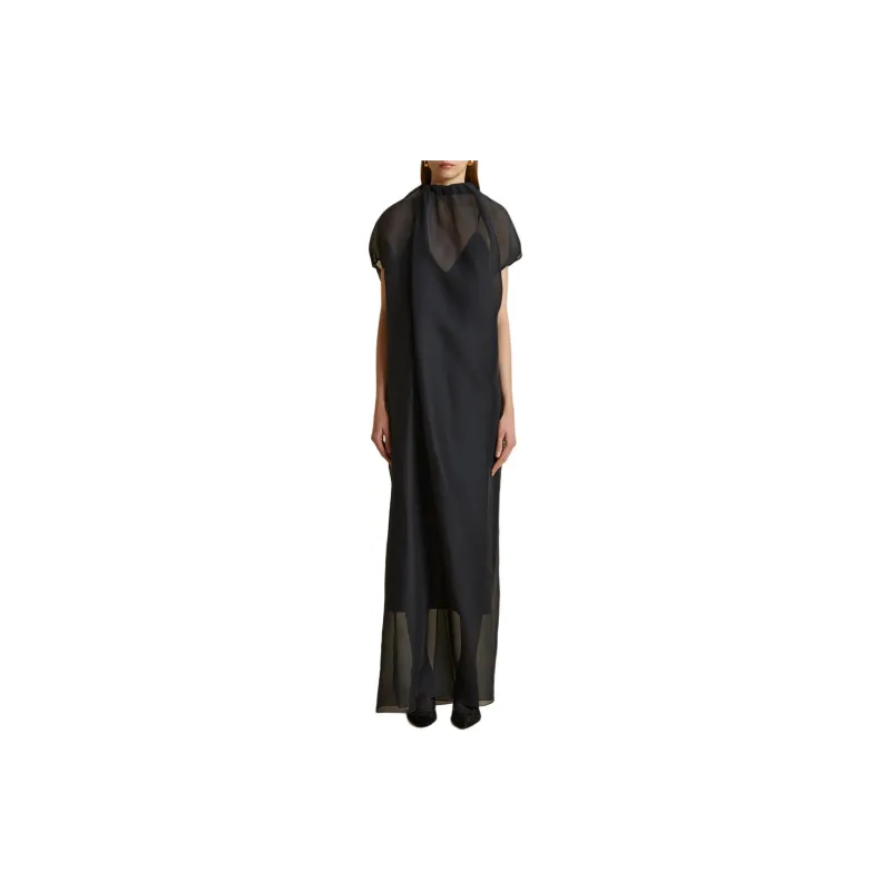 KHAITE The Essie Organza Maxi Dress-2