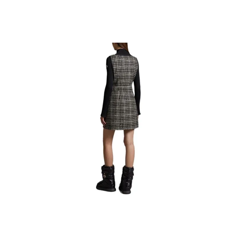 Moncler Long-Sleeved Dresses Women's Black-2