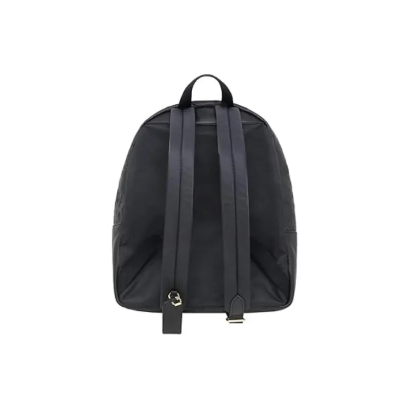 COACH Charlie Leather Backpack Medium Size Women's Black-1