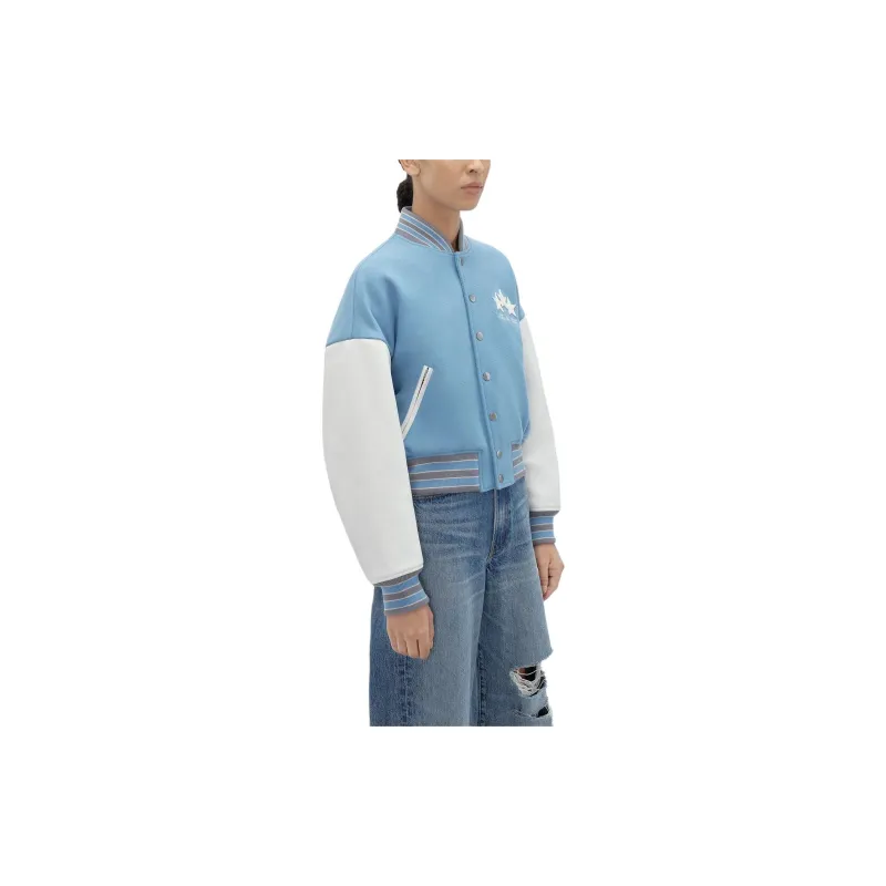 AMIRI Stars Varsity Jacket 'Air Blue'-3