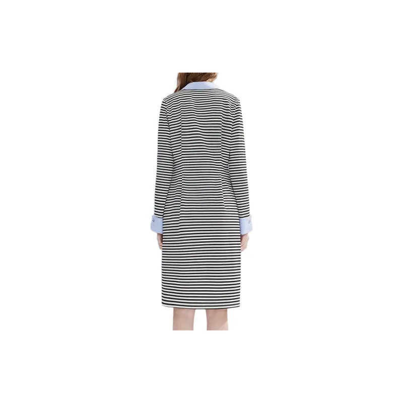 DKNY SS24 Long Sleeved Dress Women's Black & Multicolor-2