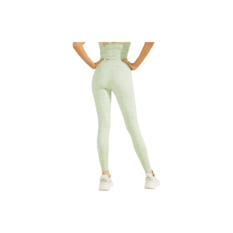 GUESS Leggings Logo All Over Donna - Collezioni Passate Leggings Women's Green-2