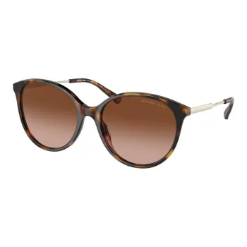 MICHAEL KORS Acetate Round Sunglasses Women's Tortoiseshell