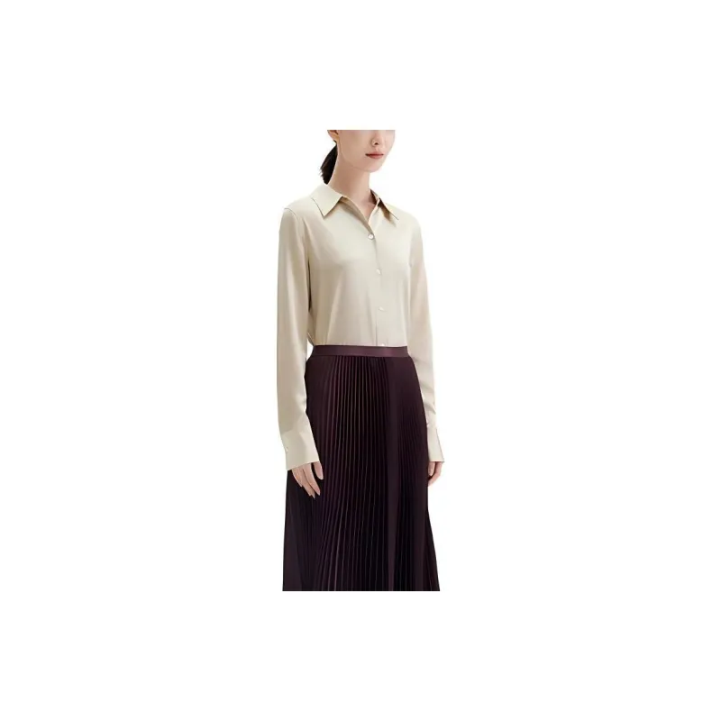 THEORY Shirts Women's Champagne-3