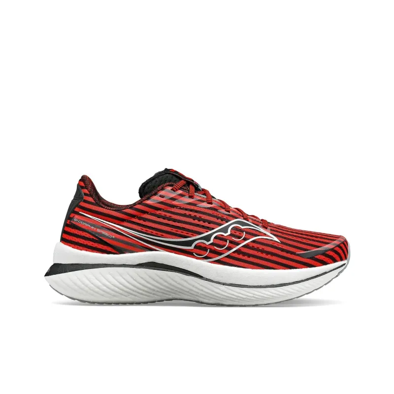 saucony Black Men Run X Endorphin Speed 3 'Black Red Stripes'-1
