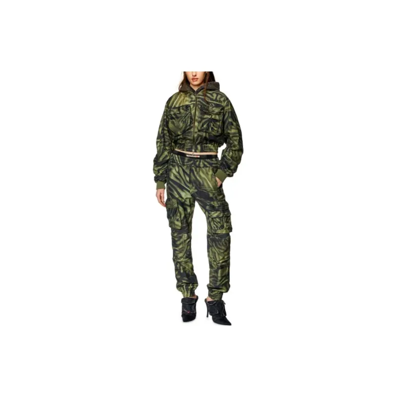 DIESEL P-Mirow Zebra-Camo Printed Cargo Pants-3