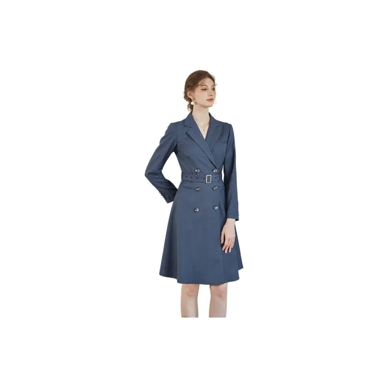 ROEYSHOUSE Long-Sleeved Dresses Women's Dark Gray-2