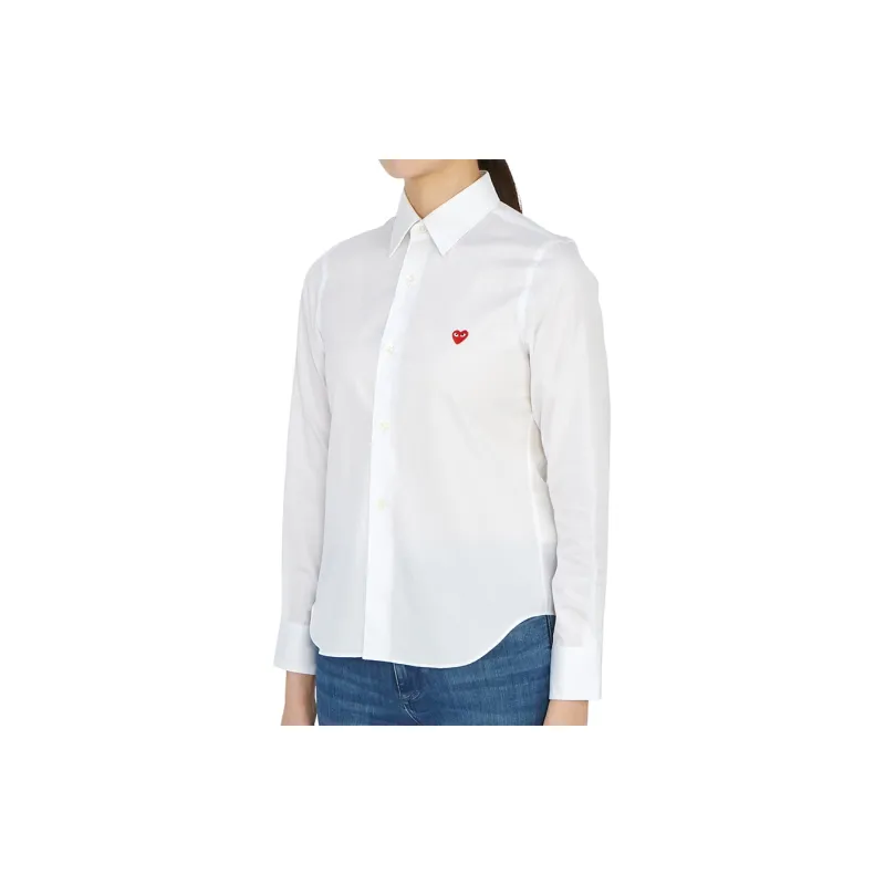 CDG Play Shirts Women's White-2