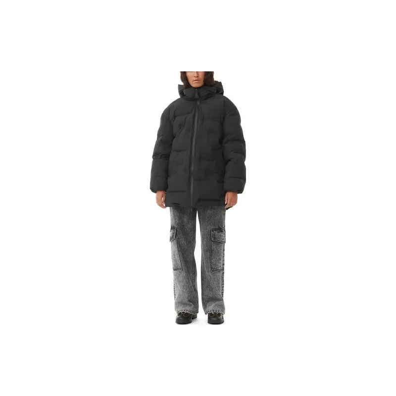 GANNI Hooded Puffer Jacket-1
