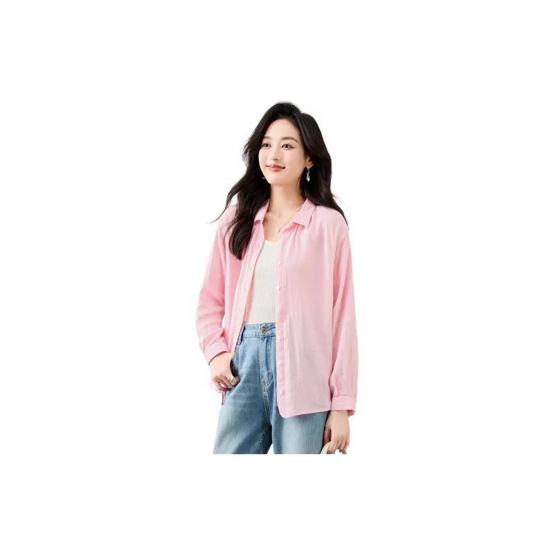 Like The Age Of Water Shirt Women's Cherry Blossom Pink-2