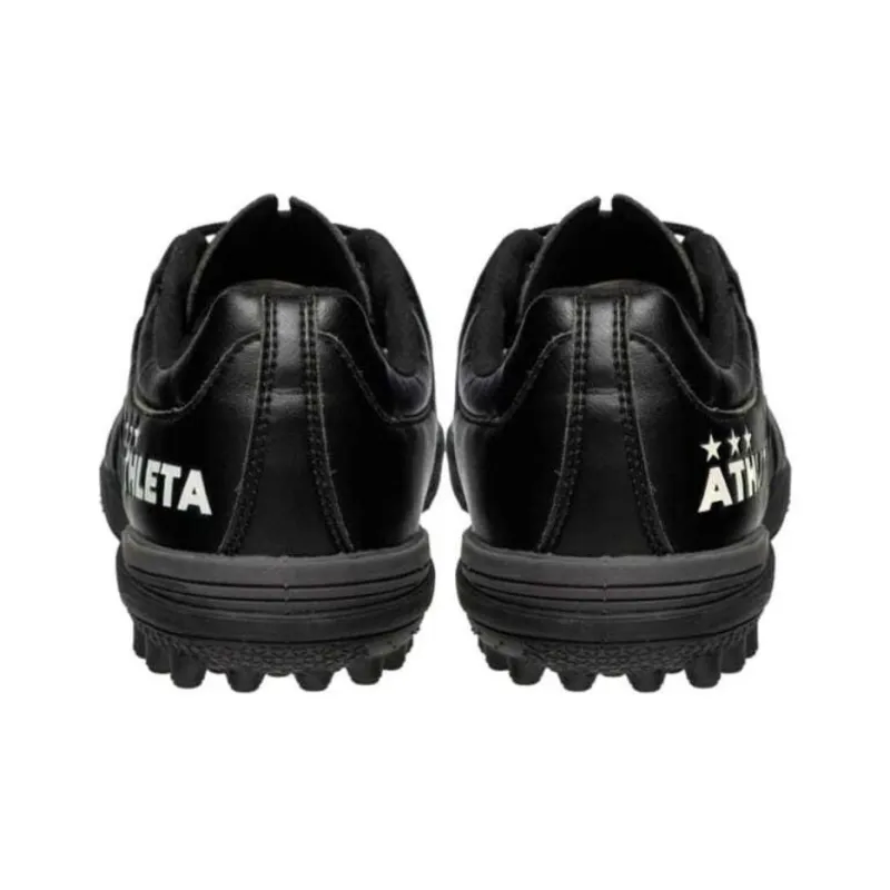 ATHLETA AG Rubber Short Studs Cushioning Breathable Soccer Shoes Men's Black-4