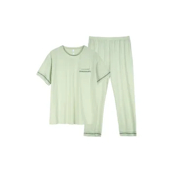 Xuan Liang Pajama Set Men's Aqua Wave Green