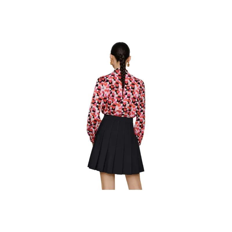 JZ. ANNAKRO Shirt Women's Floral Maroon-2