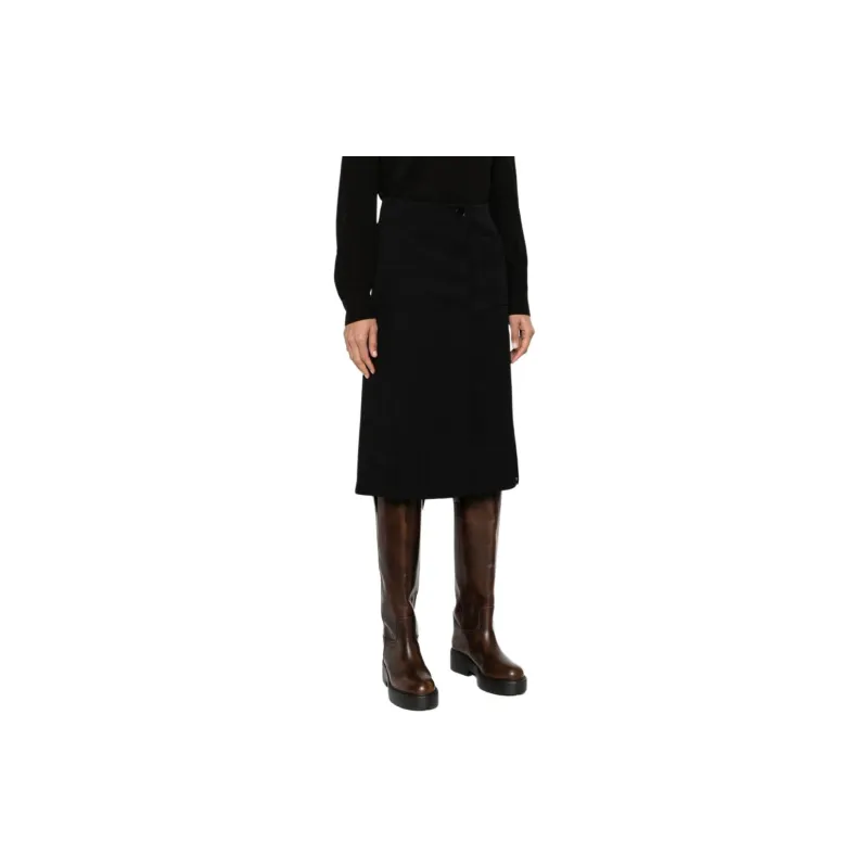 Lanvin Pleated Tailored Midi Skirt-3