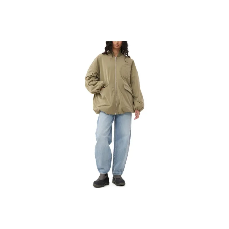 GANNI Oversized Multiple pocket Bomber Jacket-2