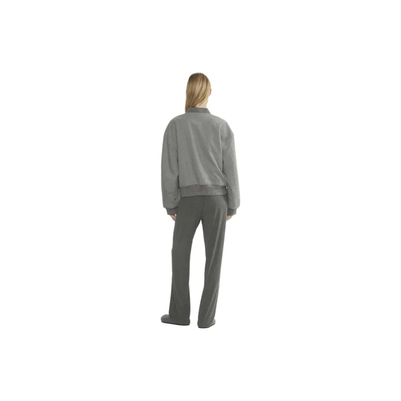 ARITZIA The Group By Babaton Translation Bomber Jackets Coats Women's Heather Light Grey/Heather Light Gray-2
