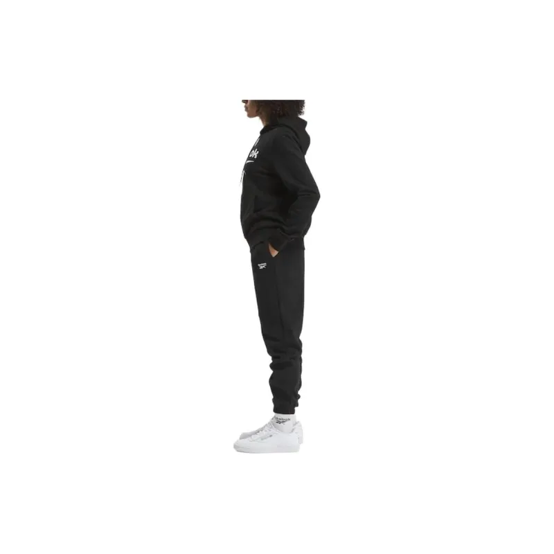 Reebok Identity Small Logo Fleece Jogger Casual Pants Women's Black-4