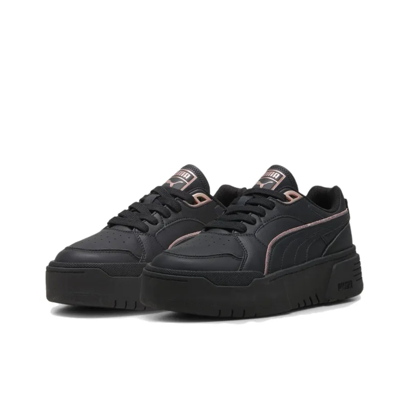 PUMA California Fries Anti Slip Wear Resistant Low Top Skateboard Shoes Women's Black-2