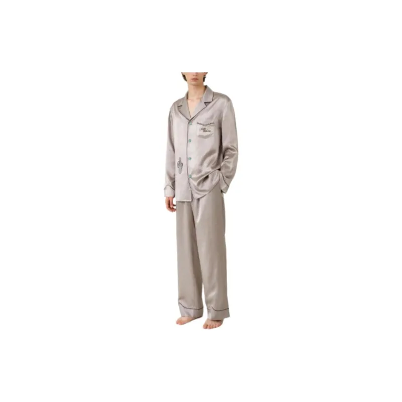 SILKY MIRACLE Pajama Set Men's Western Bottom Pattern-5