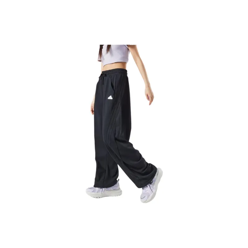 Adidas Dance French Terry Joggers Knitted Sports Pants Women's Black-6