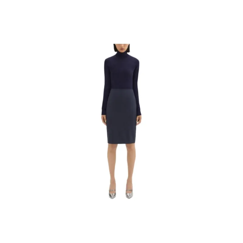 THEORY Casual Long Skirts Women's Black-2