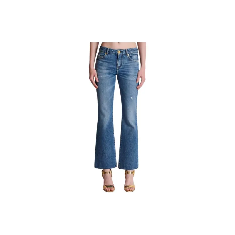 BALMAIN Flared Denim Jeans-4