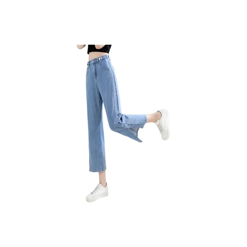 Mo Han Yi Mei Jeans Women's Denim Blue-1