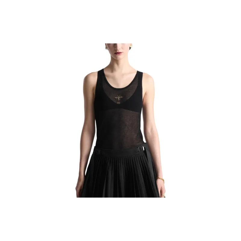 DIOR Tank Tops Women's Black-2