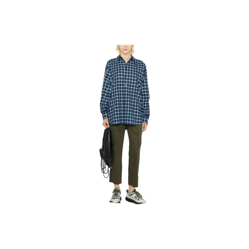 NATASHA ZINKO Check-print Oversized Shirt-1