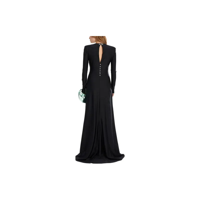 SONIA RYKIEL SS24 Long-Sleeved Dresses Women's Black-3