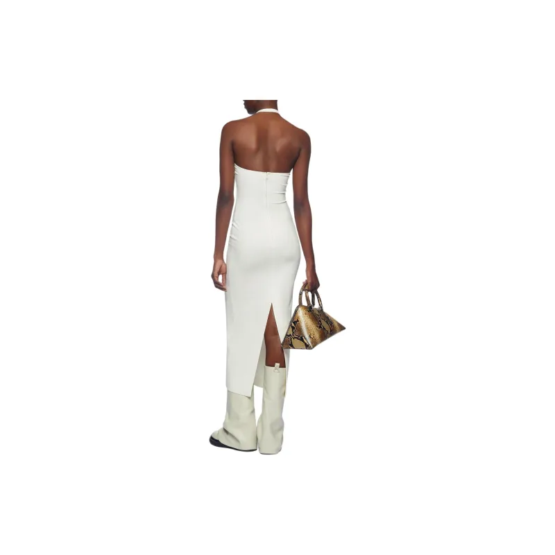 The Attico Halterneck Midi Dress-2