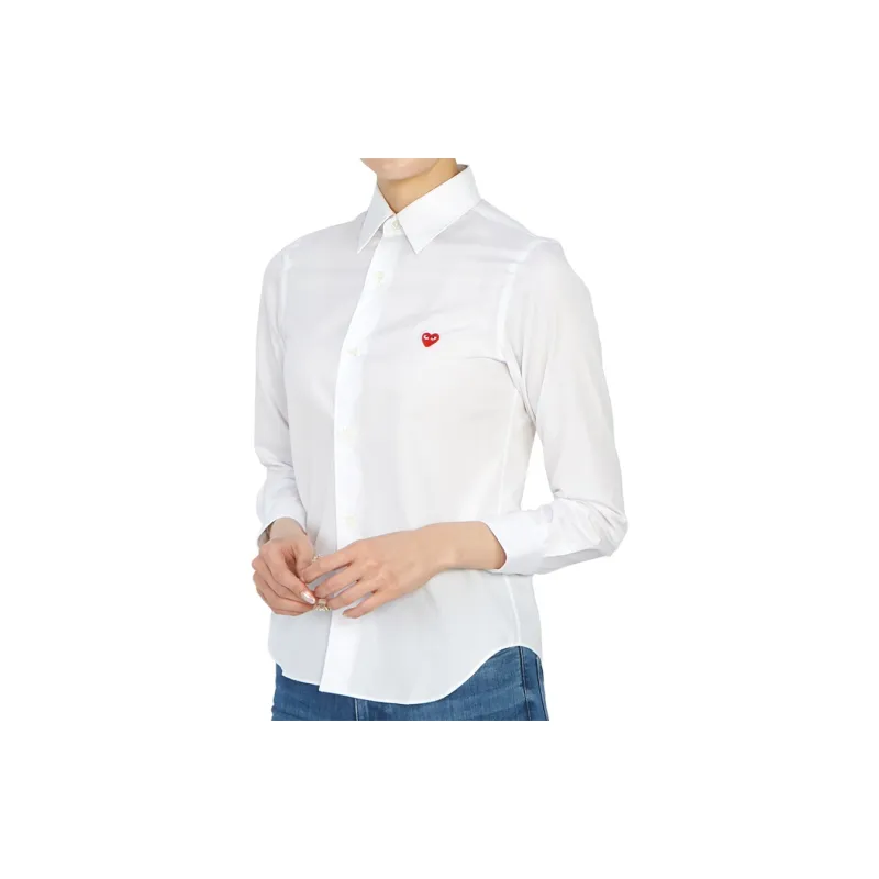 CDG Play Shirts Women's White-1